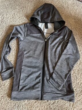 Champion Women's Gray Hooded Zip Jacket